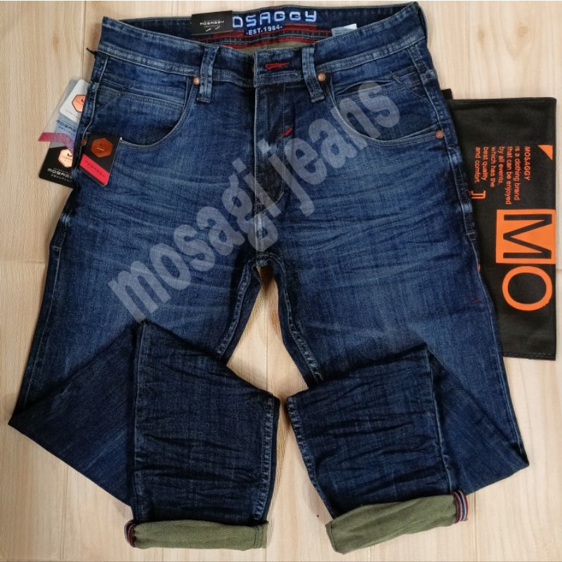 CELANAPANJANG JEANSPRIA STREETS MOSAGGY RINGKEL PERMANEN DENIM