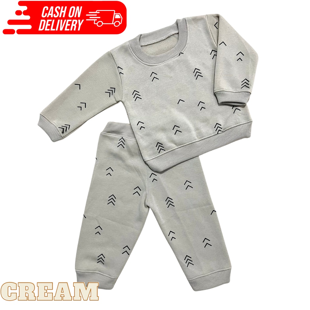 COD Setelan Sweater Celana Jogger Bayi Usia 3-12 Bulan Baju Baby Gracia