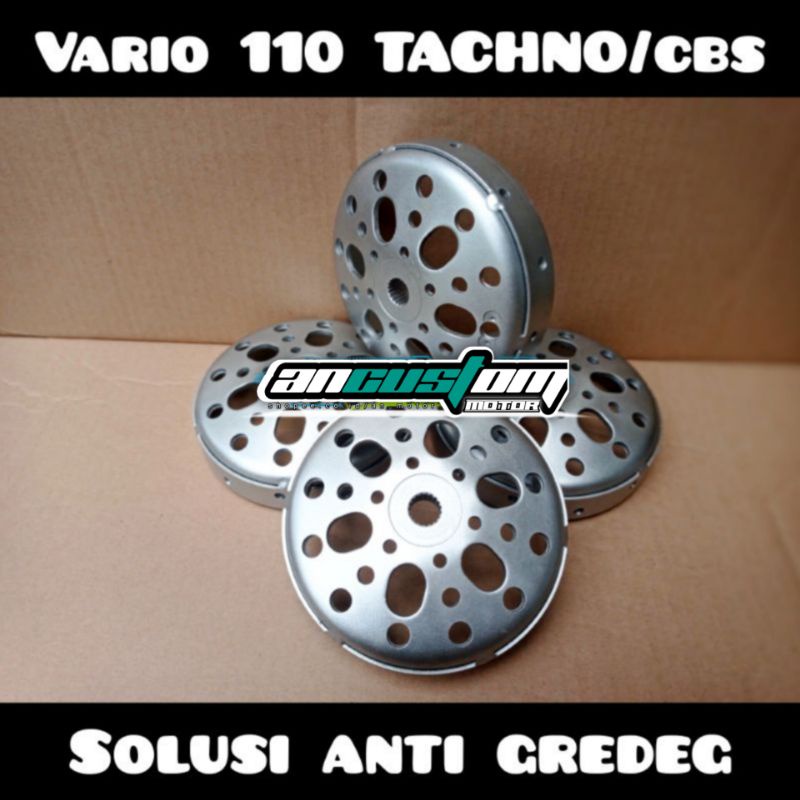 Mangkok kampas ganda Honda Vario 110 Techno / CBS Original Custom Anti gredeg