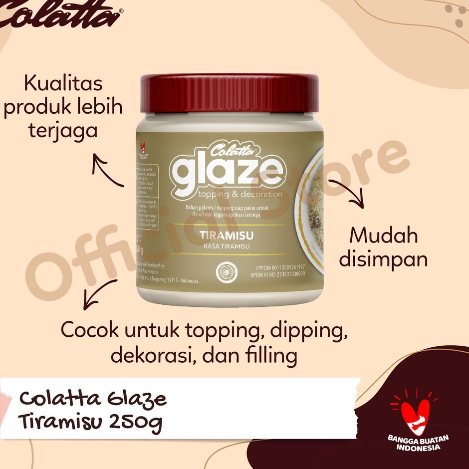 

[PRODUK 0PEGH] Colatta GLAZE DARK CHOCOLATE 250gr RGL