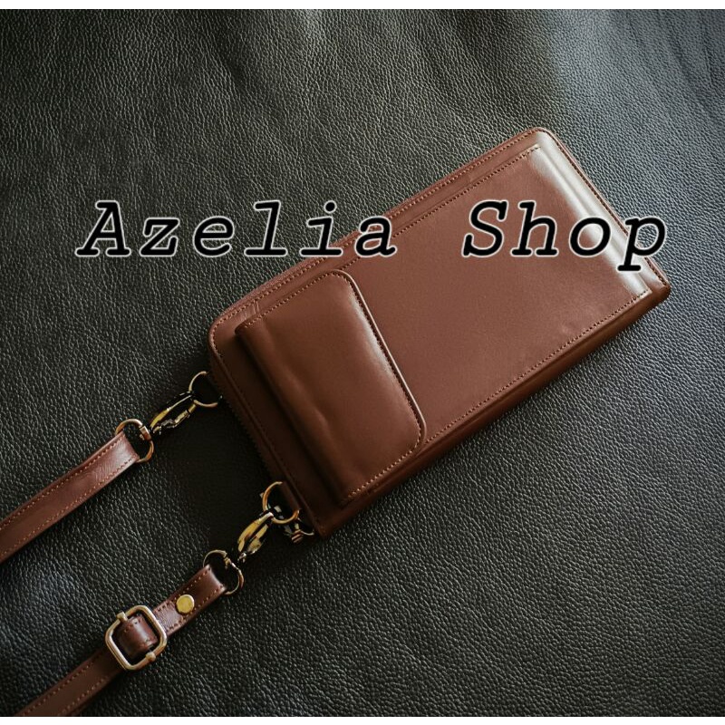 Original Tas selempang hp kulit asli wanita-pria-Sling bags-dompet hp
