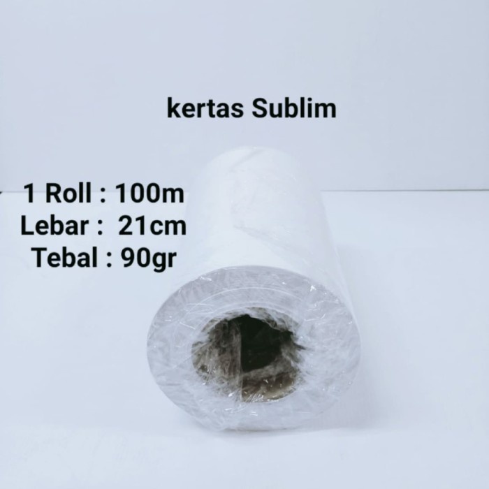 

KERTAS TRANSFER PAPER UTK SUBLIM 21CM X 100M ROLL SUBLIMATION