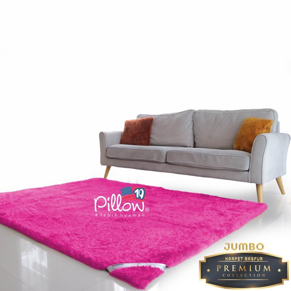 ㄺ ⭐⭐⭐⭐⭐ JUMBO KARPET BULU RASFUR ASLI KARINDO GRADE A 109 PILLOW PREMIUM bulu lebih tebal 300gr & pa