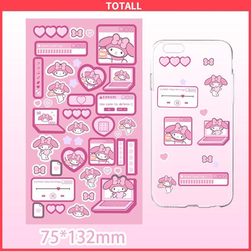 COD stiker sanrio lucu kuromi steve sparkling cinnamoroll stikers jurnal toploader deco material sticker-Totall