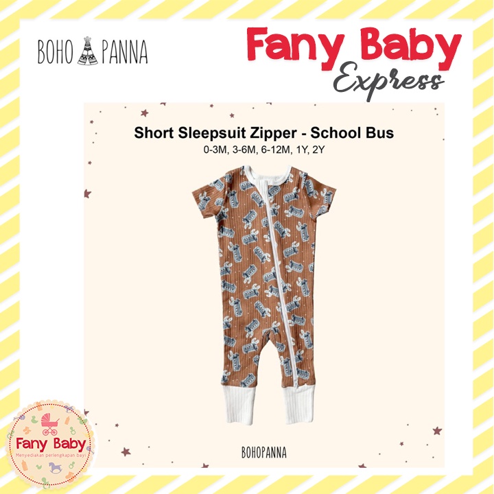 BOHOPANNA - SHORT SLEEPSUIT ZIPPER 2.0