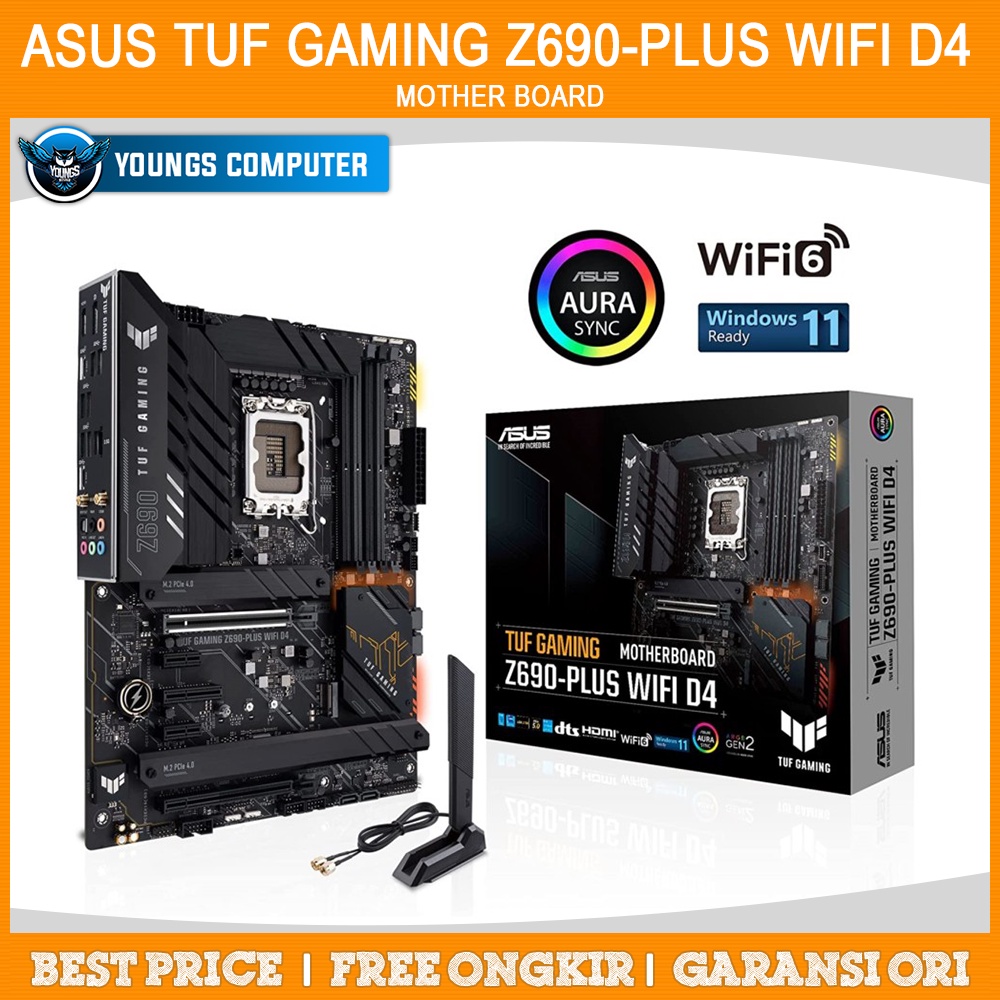 ASUS TUF GAMING Z690-PLUS WIFI D4 | Intel Gen 12 Socket LGA1700 DDR4