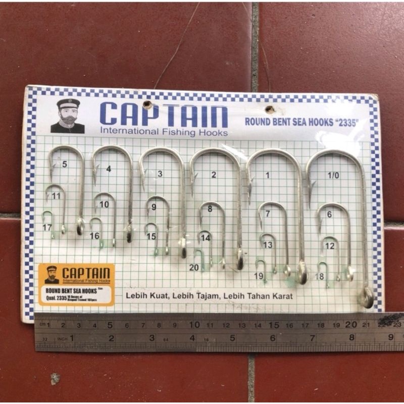 Mata Pancing Kail Captain Ukuran Jumbo 1-4 dan 1/0