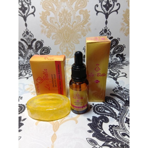 Paket Cream Labella Gold 2in1 (serum+sabun) / Paket labella gold original bpom