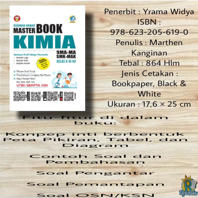 Jual BUKU MASTER BOOK KIMIA SMA-MA/SMK-MAK KELAS X-XI-XII | Shopee ...