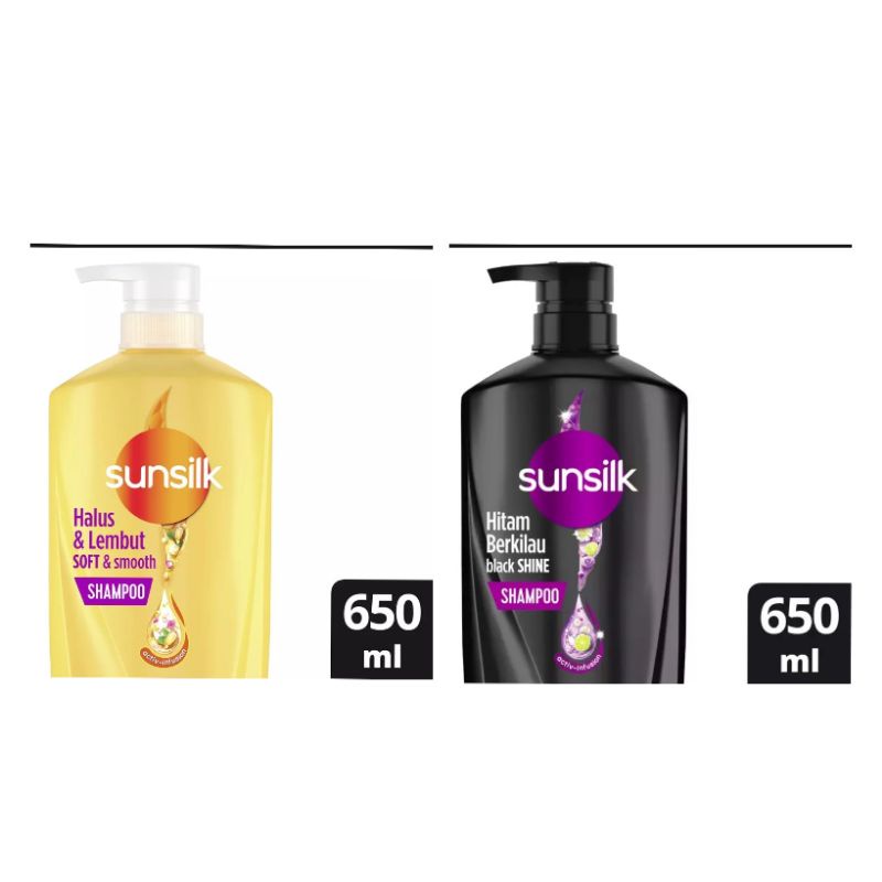 Sunsilk 680ml/new 650ml -Shampoo Sunsilk kuning 650ml/Shampoo sunslik soft kuning 650ml -sunsilk sof