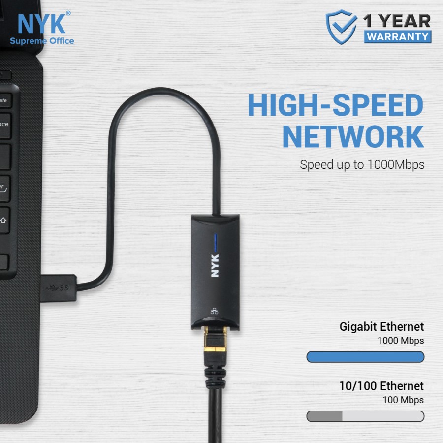 Kabel Usb 3.0 Type C to LAN RJ45 Gigabit Fast Ethernet Network Port