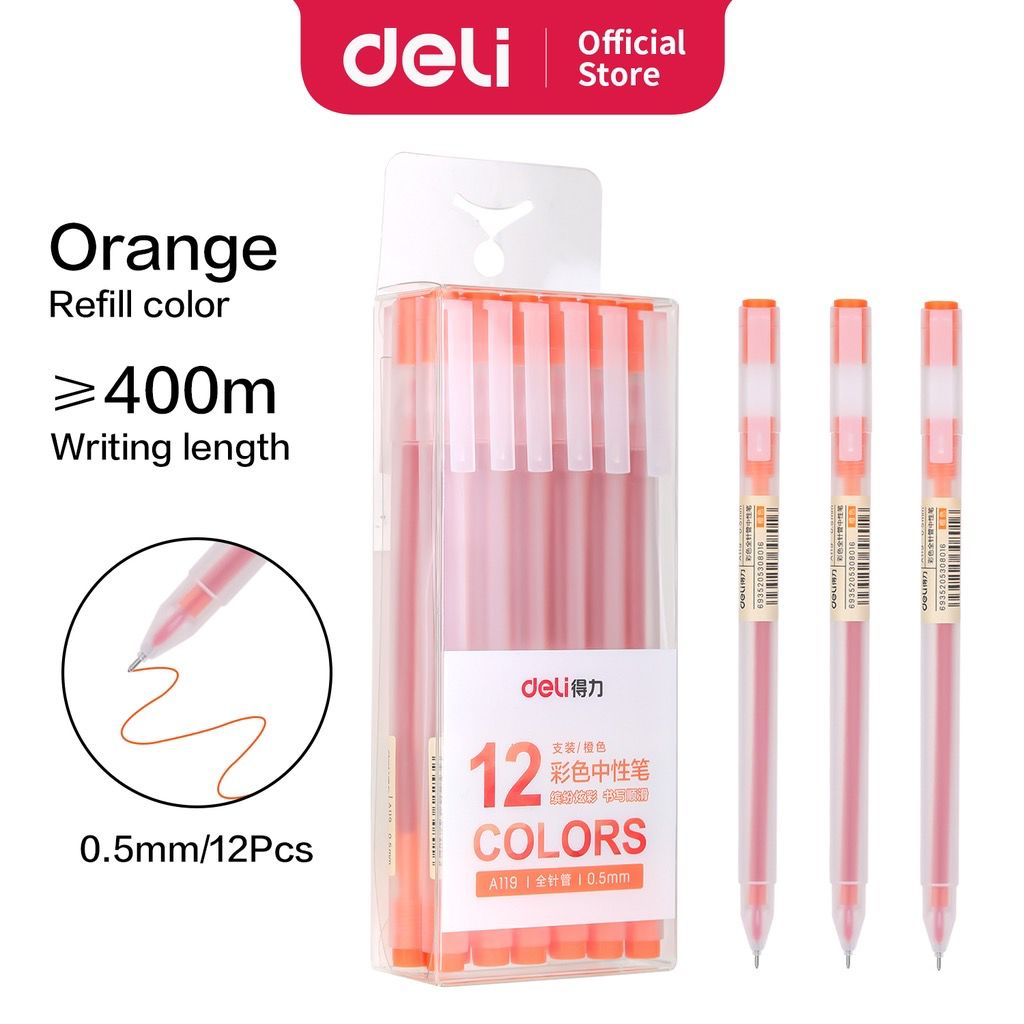 

Pulpen Gel Deli Warna 0.5mm - A119