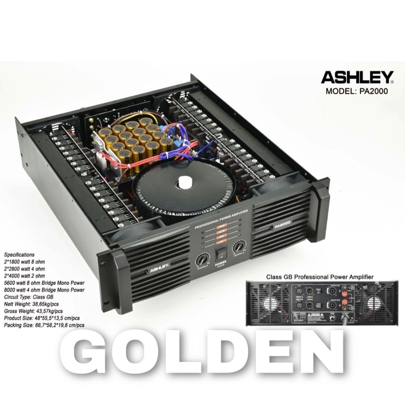 Power Ashley PA 2000 Original Amplifier Ashley Class GB