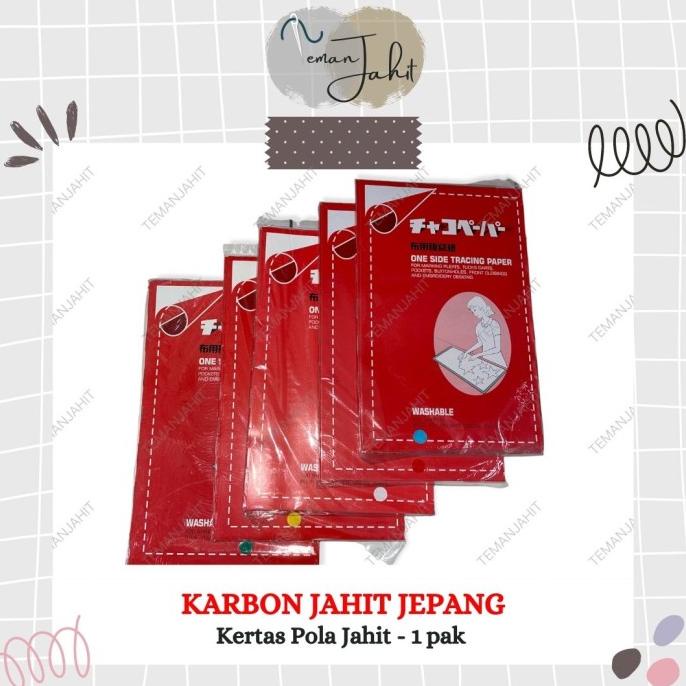 

[BISA COD] KERTAS KARBON JAHIT JEPANG / KERTAS CARBON JEPANG 1 PAK ISI 100