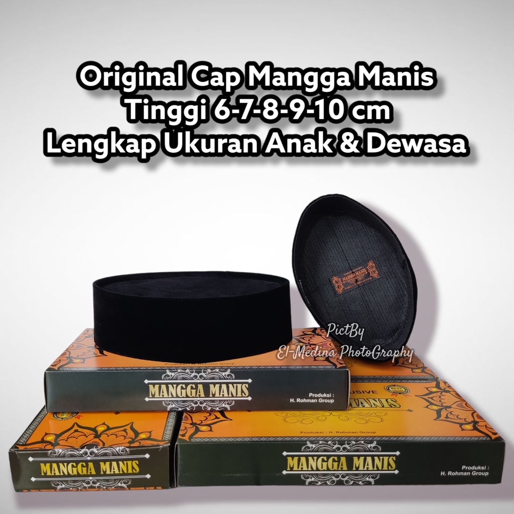 Promo Peci Tanpa Ac Hitam Pria Pendek Polos Tinggi 6cm 7cm 8cm 9cm Ukuran Anak dan Dewasa