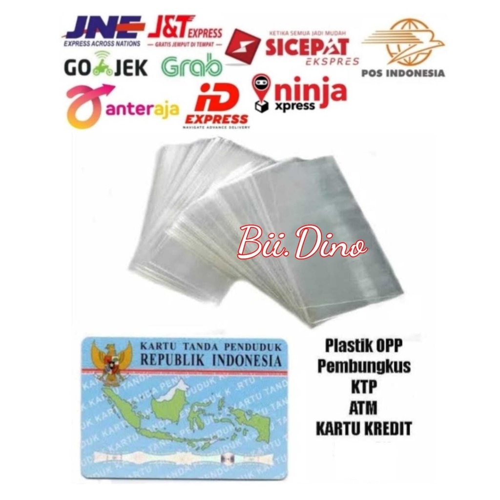 Plastik Kartu KTP SIM ATM Cover Sampul Pelindung Sampul