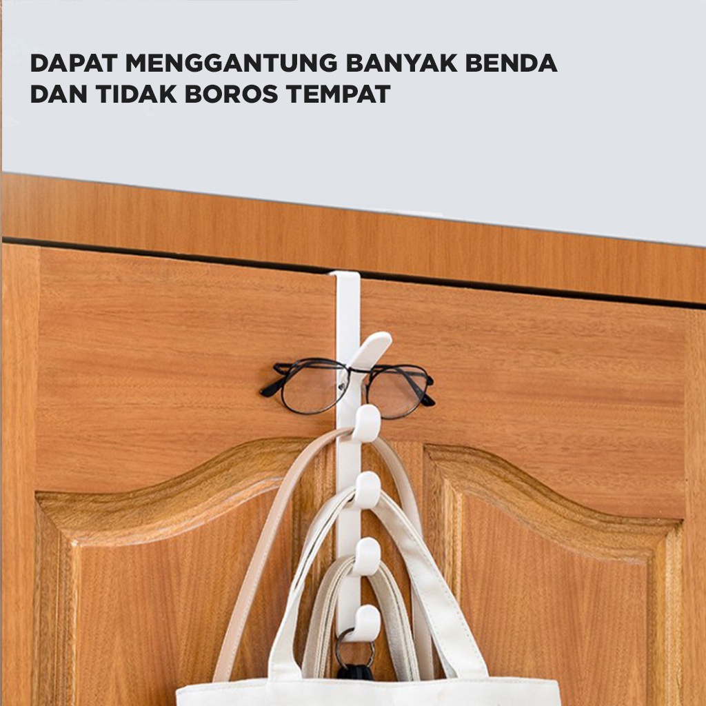 GANTUNGAN BAJU BELAKANG PLASTIK / HANGER PINTU BAHAN PLATIK ABS KAPSTOK GANTUNGAN BAJU BELAKANG