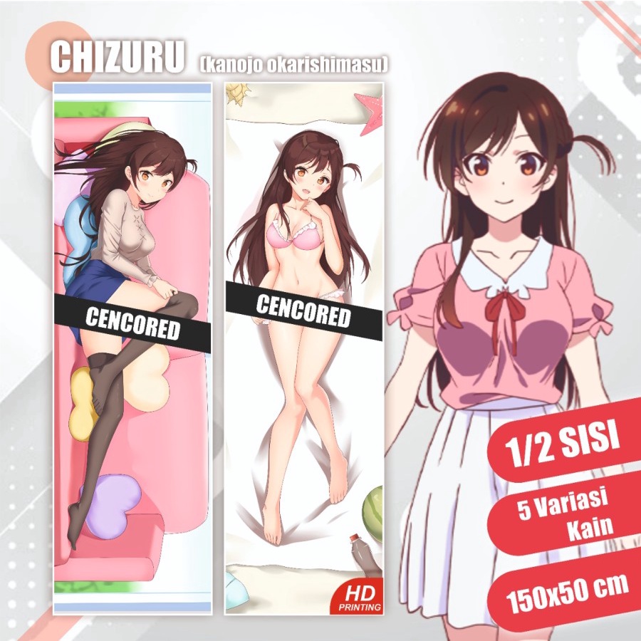 Dakimakura Mizuhara Chizuru kanojo Okarishimasu 150x50 cm (Cover Only)