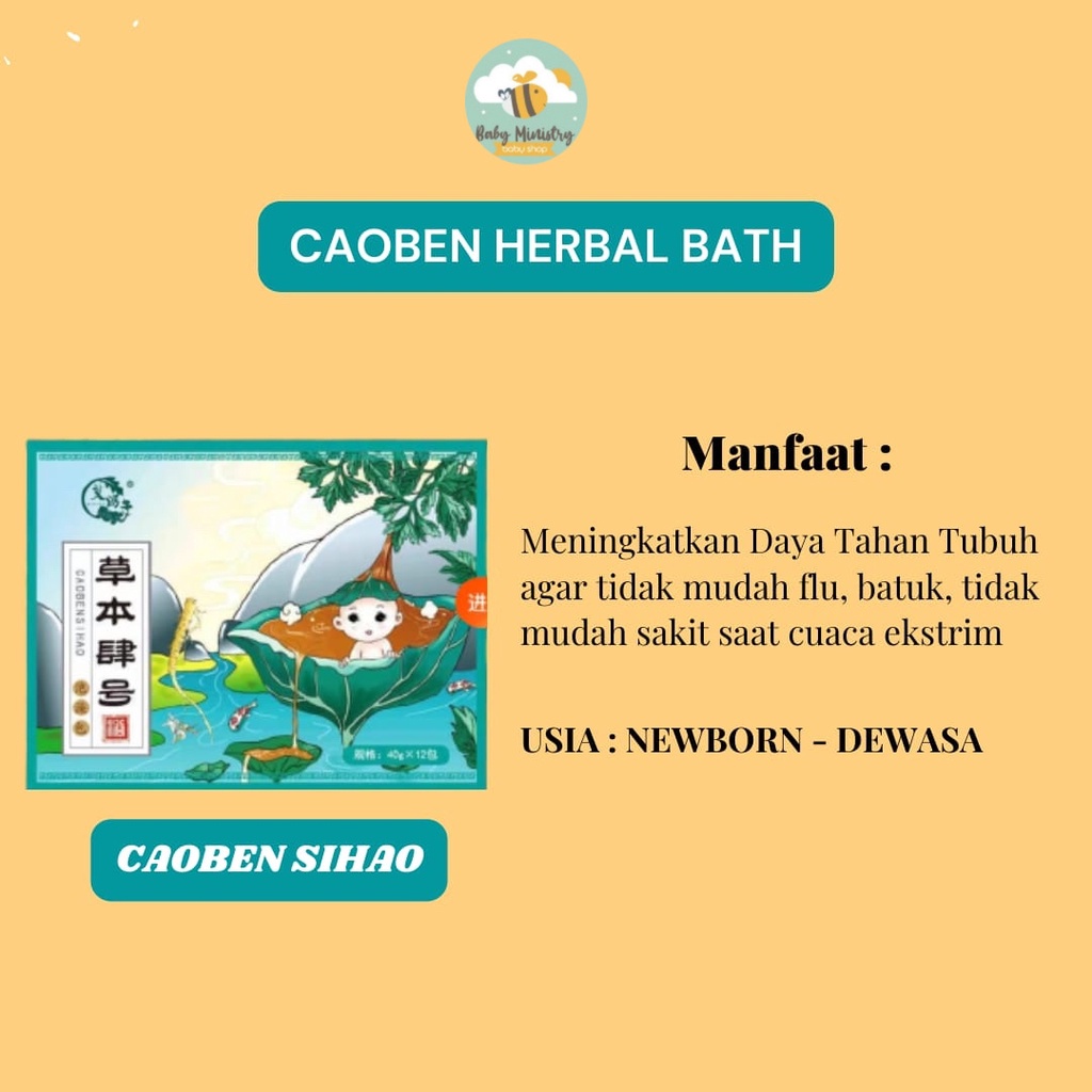 ECER PER 1 SACHET / CAOBEN HERBAL BATH (TEH MANDI UNTUK FLU,BATUK,ALERGI,PANAS DALAM) / FUYAYA HERBAL BATH / MANDI TEH / RENDAM TEH / PILEK FLU BATUK DEMAM DAYA TAHAN TUBUH SAKIT ANAK BAYI