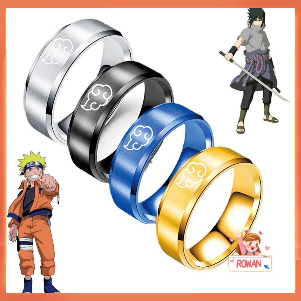 R-flower Anime Cincin Aksesoris Pesta Jari Cincin Kreatif Hadiah Perhiasan Daun Cincin Naruto