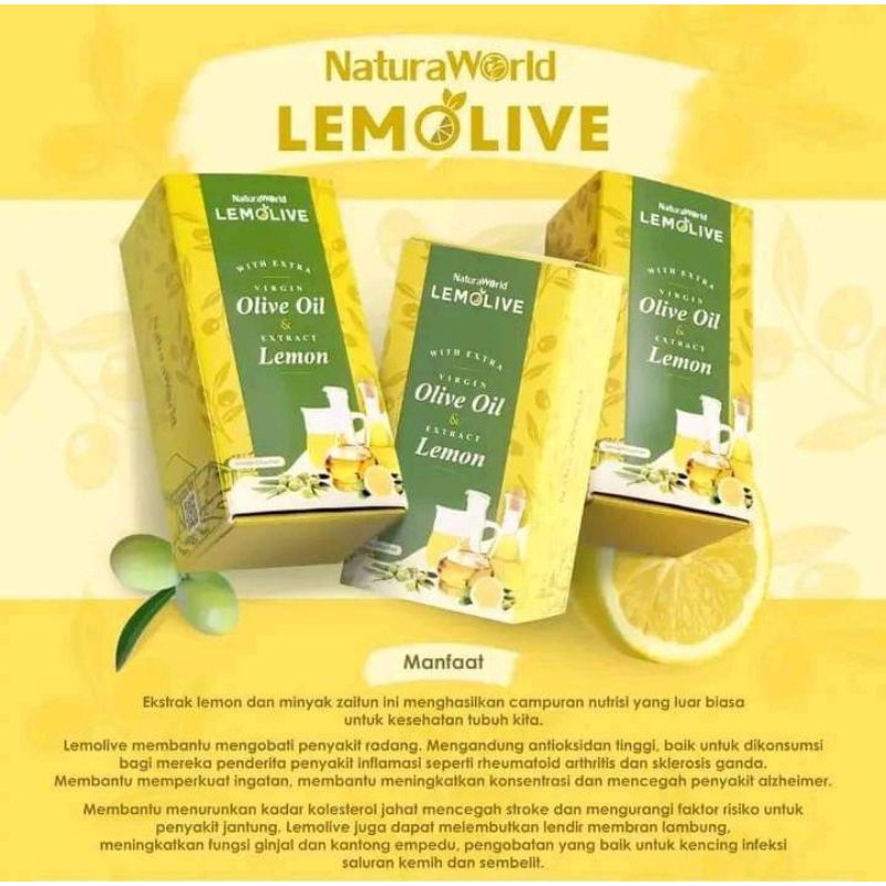 

LEMOLIVE Naturaworld Minuman kesehatan Dari Naturaworld > 1 Box