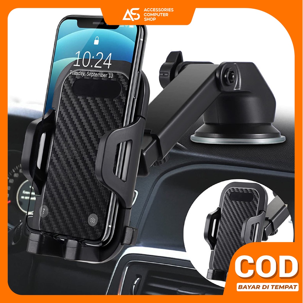 Phone Holder Mobil Universal Car Mounts Full Protection 360 Degree Rotation - AH006