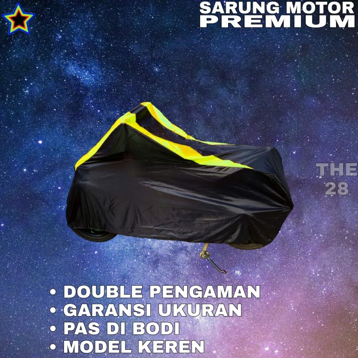 SARUNG MOTOR HONDA BLADE HITAM KUNING BODY COVER HONDA BLADE PREMIUM