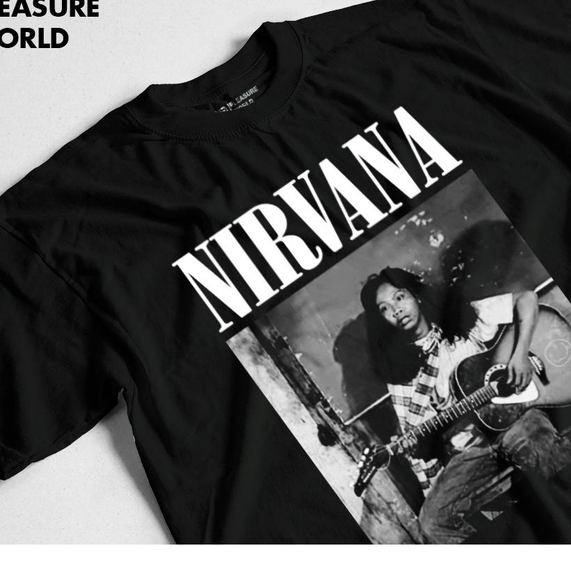 ➙➼✦❃ Kaos Band Nirvana x Mandra | Baju Mandra Nirvana| Pleasure World Model Terkini