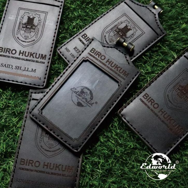 

☺_☻ Id Card Holder Kulit Asli Custom Premium