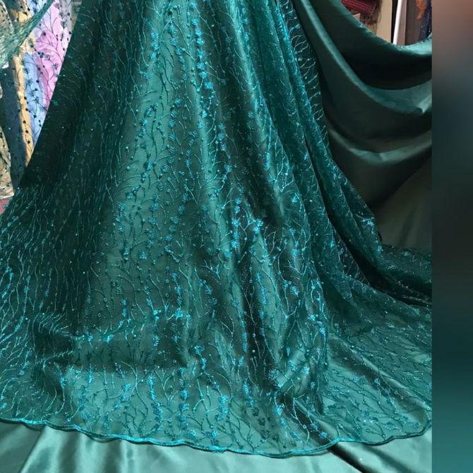 8.8 HARGA GROSIR PROMO MURAH Kain tille akar mutiara / bahan brokat akar mutiara (padi).