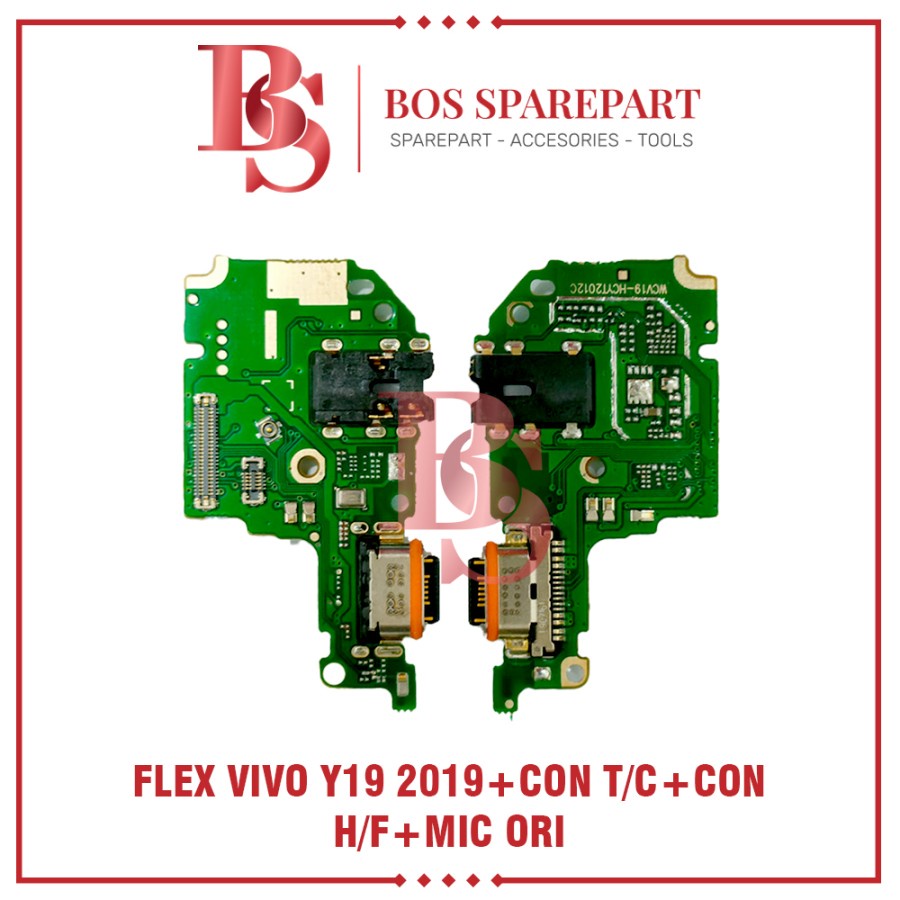 FLEXIBEL VIVO Y19 2019 + CONNECTOR CHARGER + CONNECTOR HANDSFREE + MIC