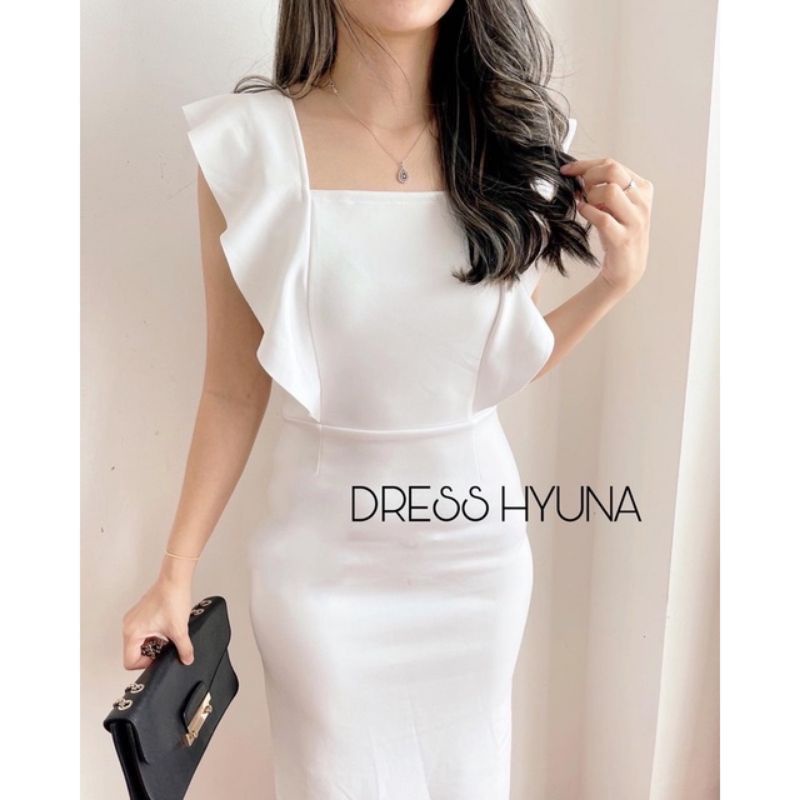 Hyuna Midi Dress pesta casual bodycone