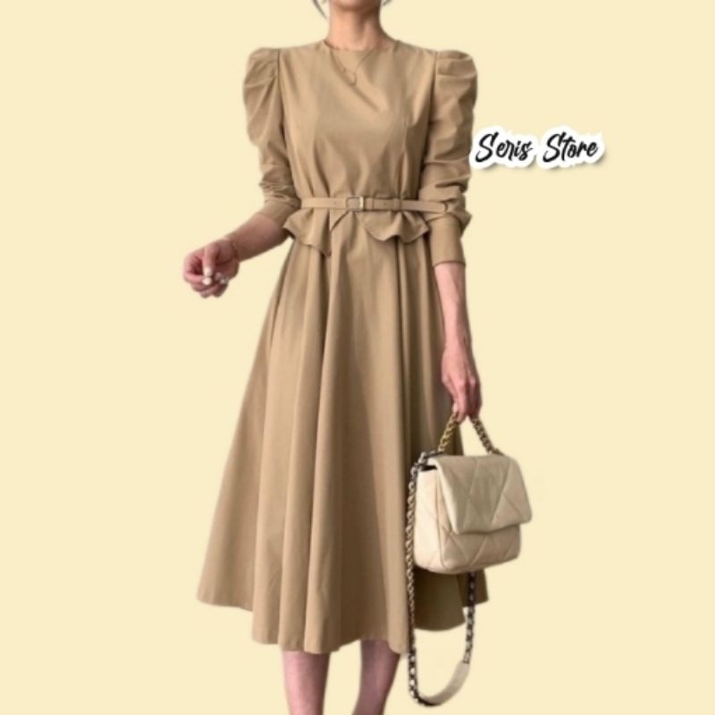 MIDI dress sabira  import Korea