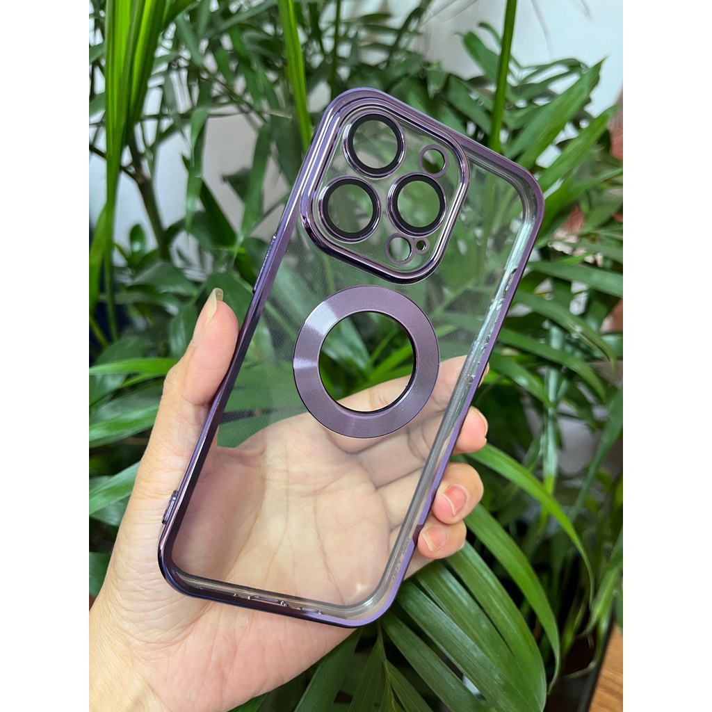 ELECTROPLATING HOLE LOGO PURPLE EDITION IPHONE 14 PROMAX 14 PLUS 13 PRO 13 12 PRO 12 11 PROMAX 11 X XR XSMAX SOFT CASE CHROME