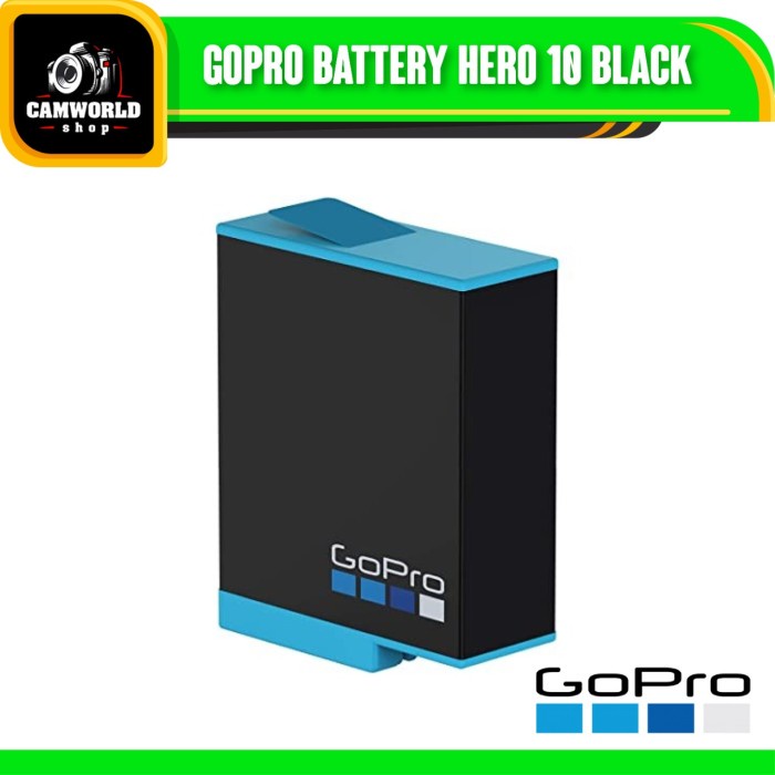 GOPRO BATTERY HERO 10 BLACK / RECHARGEABLE BATTERY HERO10 ORIGINAL