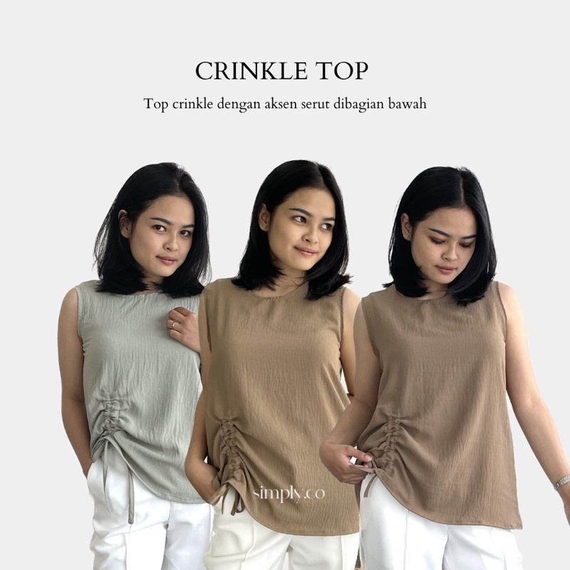 CRINKLE TOP / INNER TOP CRINKLE / TANKTOP CRINKLE