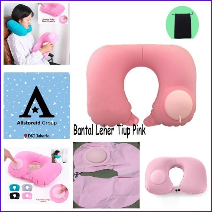 Bantal Leher Tiup Otomatis / Bantal Tiup Leher Pompa Otomatis