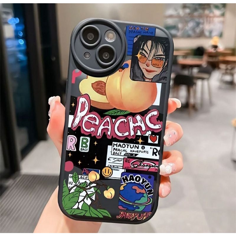 case bantal gelembung motif karakter+kamera protektor