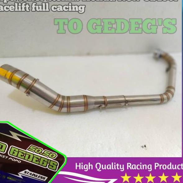 Miliki Pipa leher knalpot Honda Cb 150r  full cacing stainless All Cb150r ✓