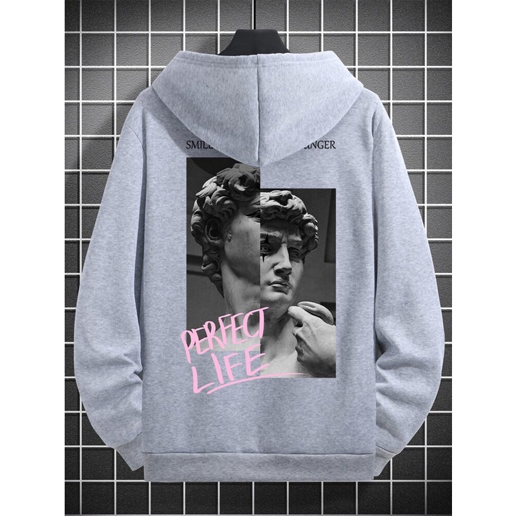 FERFECT LIVE  Jumper Hoodie II  Sweater Hoodie Trendy II Sweter Oblong Topi Sz M - XL ( Pria &amp; Wanita / Anak &amp; Dewasa )
