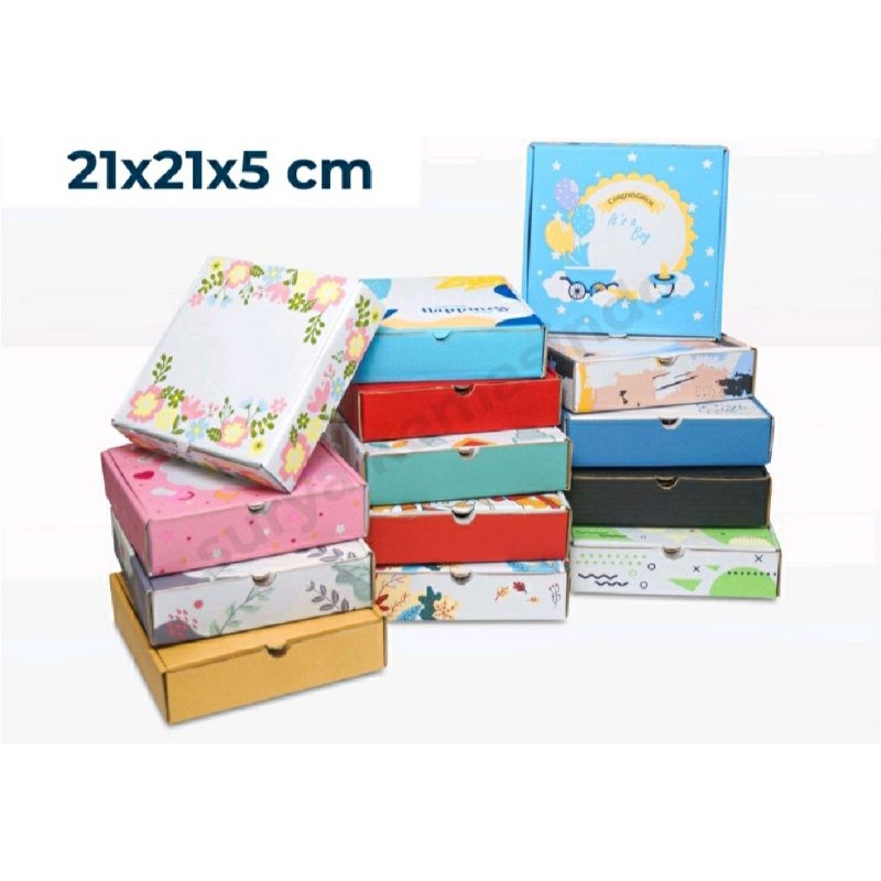 

box hampers motif kotak kado ulang tahun hadiah lahiran