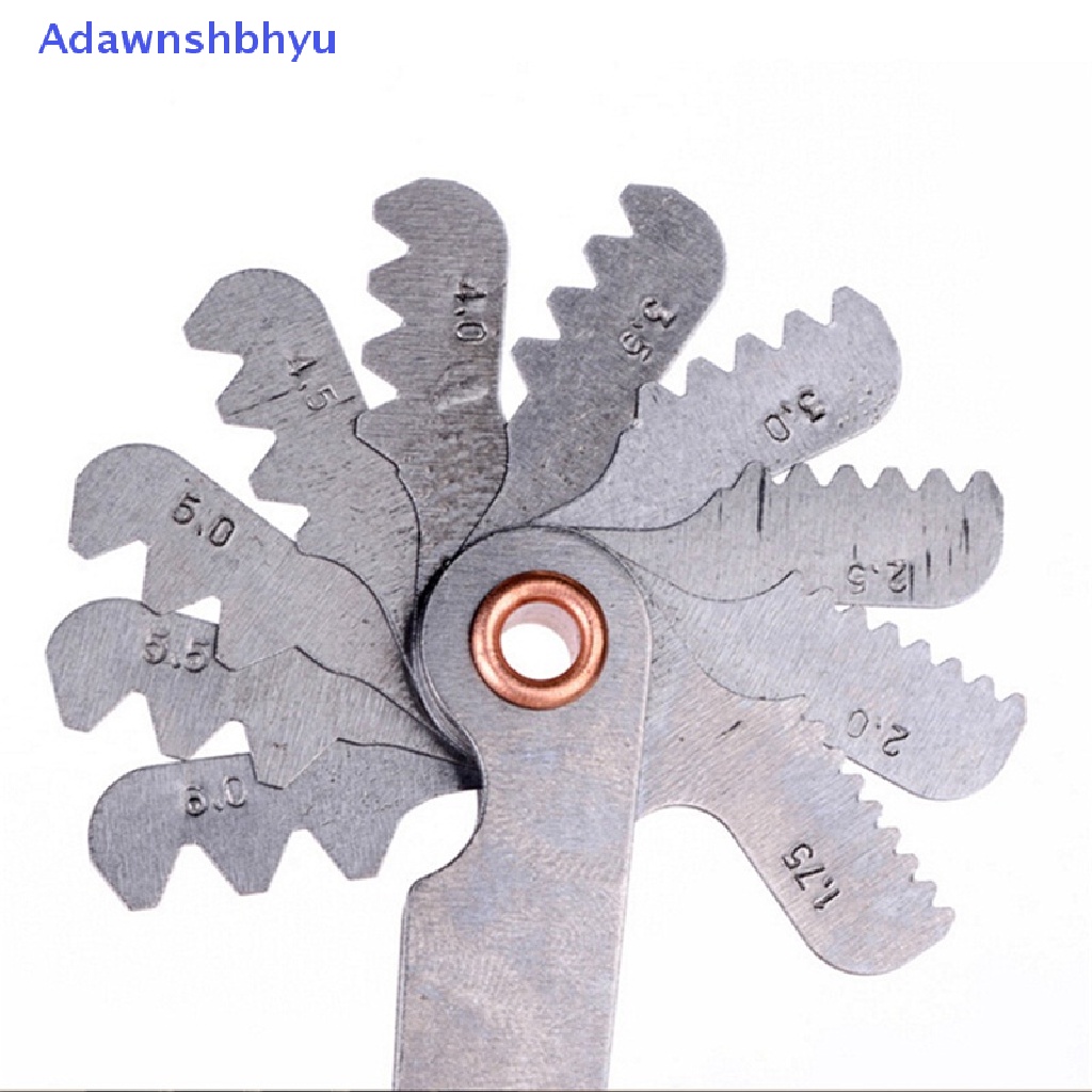 Adhyu Pisau Benang 60derajat Terbaik Screw Pitch Gage Gauge Dual Head Measure Tools ID