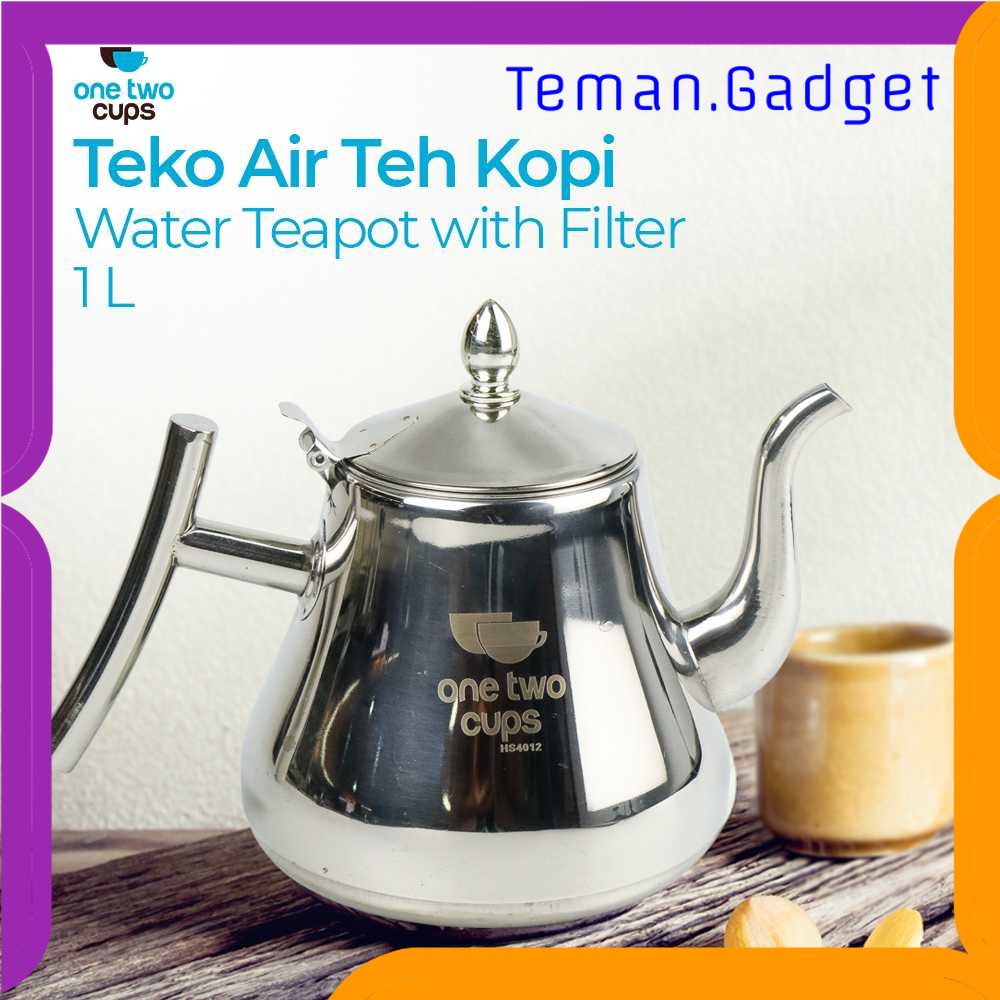 TG - DPR One Two Cups Teko Air Teh Kopi Water Kettle Teapot 1L with Filter - HS4012