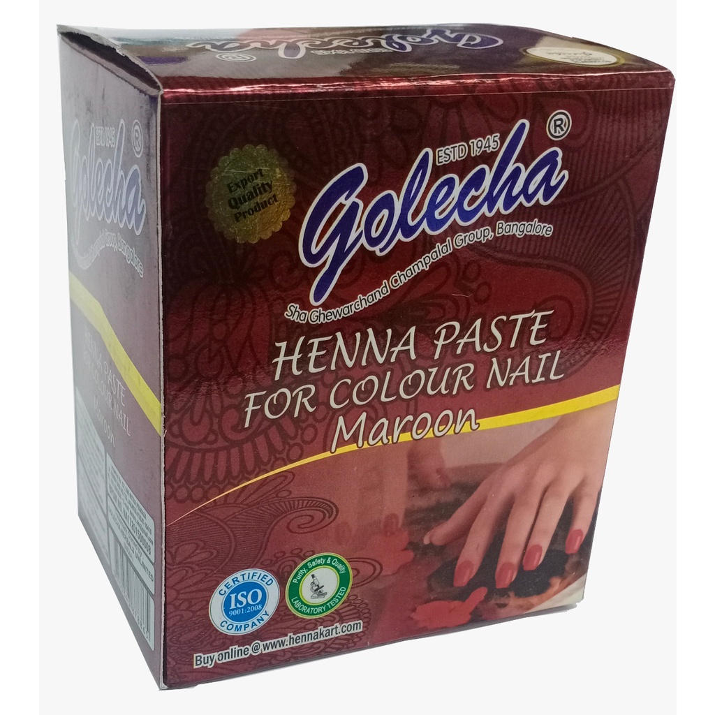 Pacar Kuku GOLECHA NAIL 1LUSIN(12PCS) TUBE HENNA PASTE / GOLECHA KUKU(exp 2026)