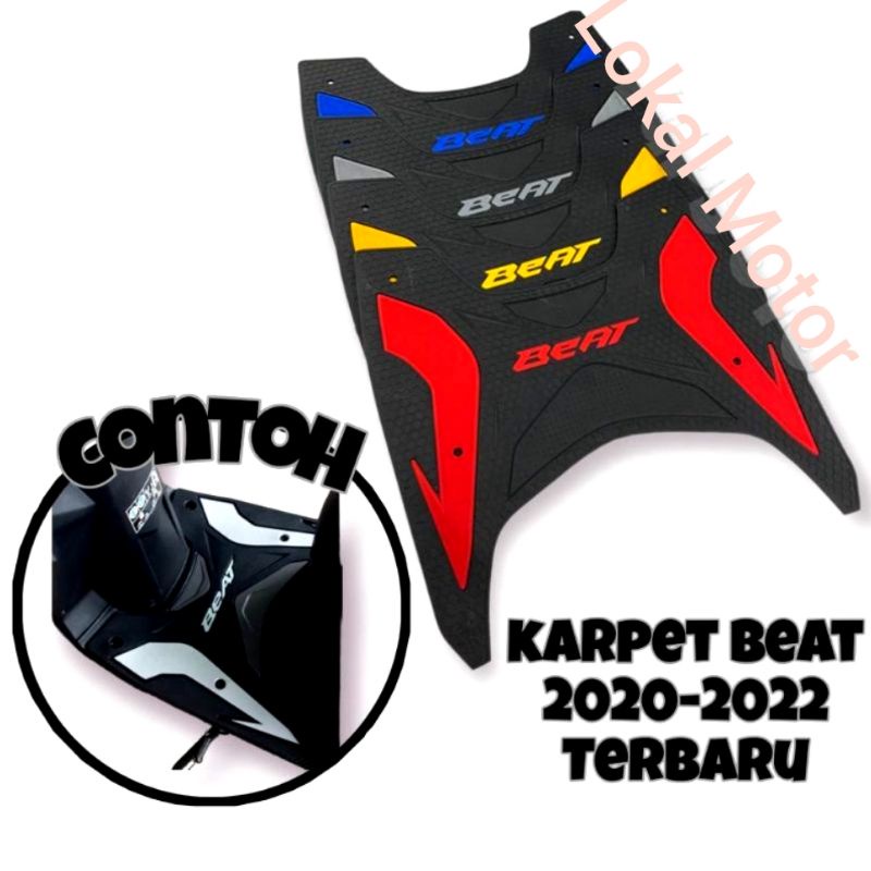 karpet alas pijakan kaki honda BEAT DELUXE BEAT STREET BEAT NEW 2020 2021 2022 ORIGINAL AHM