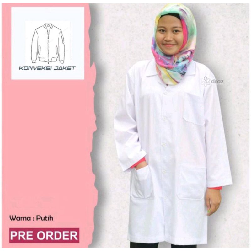 Jas laboratorium / jas praktek / jas lab praktek / jas lab rumah sakit