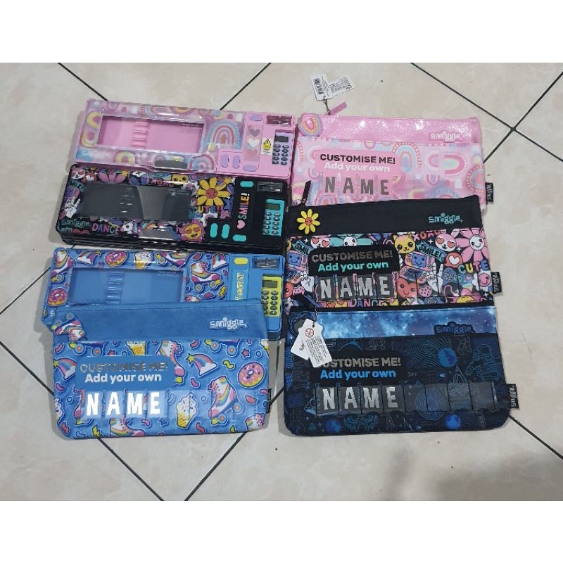 CLEARANCE SALE!! SMIGGLE original pencil case kain / hardtop pencil case