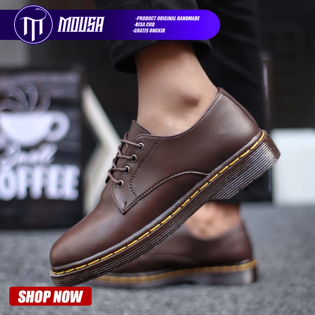 Sepatu Pantofel Docmart Formal Kerja Pria Mousa Oscar