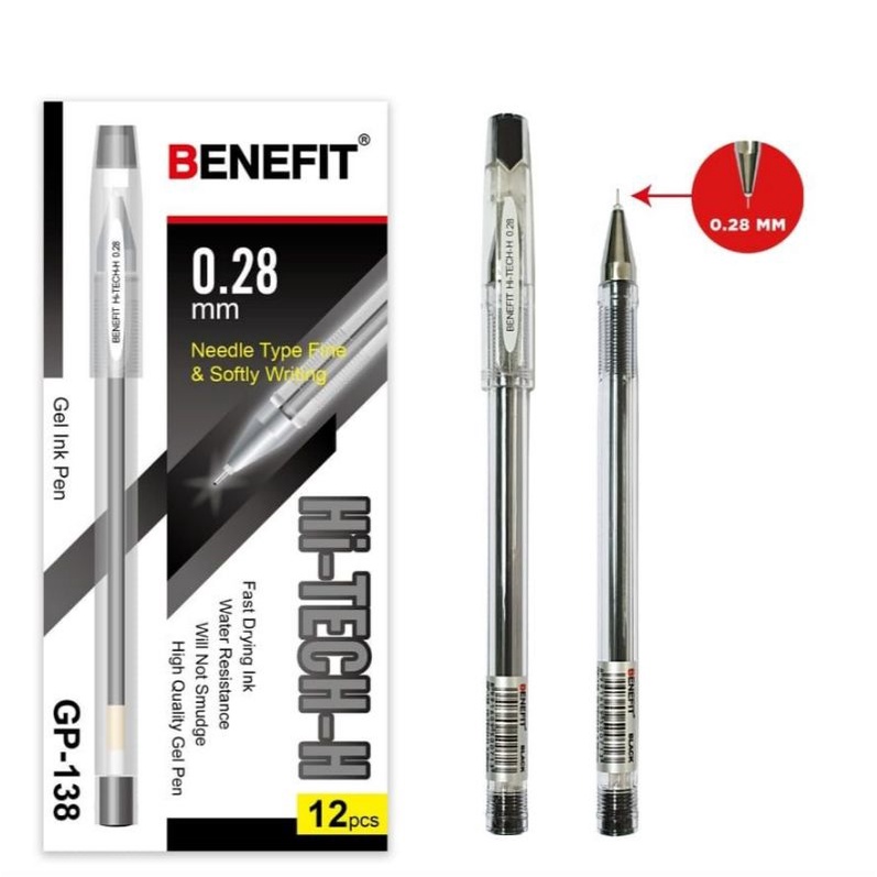 

GEL PEN HI-TECH-H 0.28MM - Tipe GP-138 - Benefit