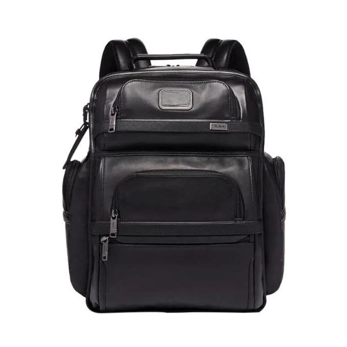 Tumi Alpha 3 T-pass Leather Backpack tas ransel kulit pria p1